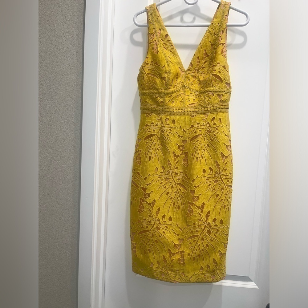 Anthropologie Maeve Gardenia Lace column dress - Picture 2 of 5